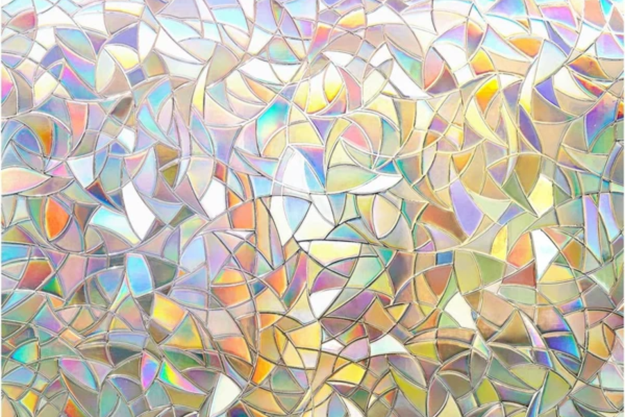 Rabbitgoo rainbow decorative window film